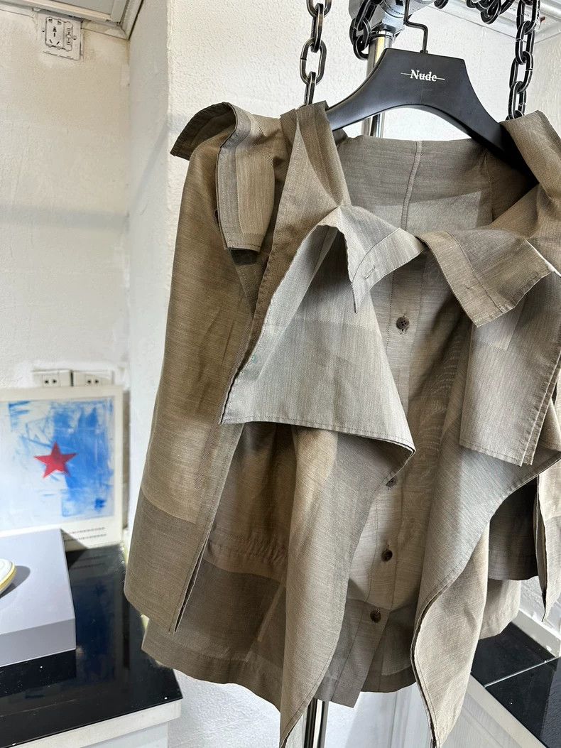 Issey Miyake issey miyake Pleated deconstructed shirt 2502-Nextarrow Size M / US 6-8 / IT 42-44 - 3 Thumbnail