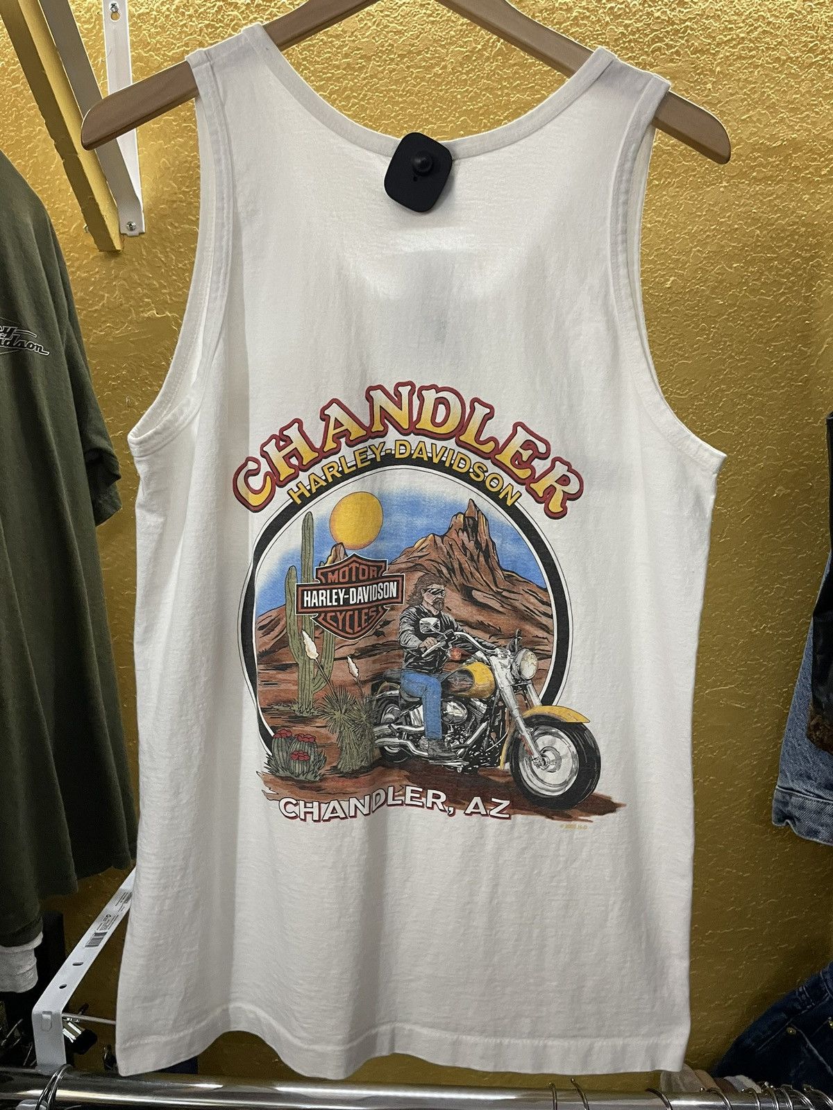Harley Davidson × Vintage Vintage Harley Davidson Tank Top Chandlers Arizona Size US M / EU 48-50 / 2 - 2 Thumbnail