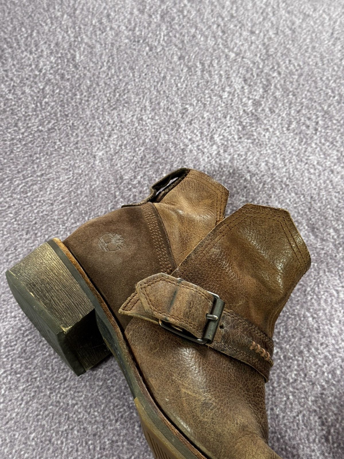 Timberland Vintage Timberland Avant Garde Leather Ankle Boots Size US 8.5 / IT 38.5 - 4 Thumbnail