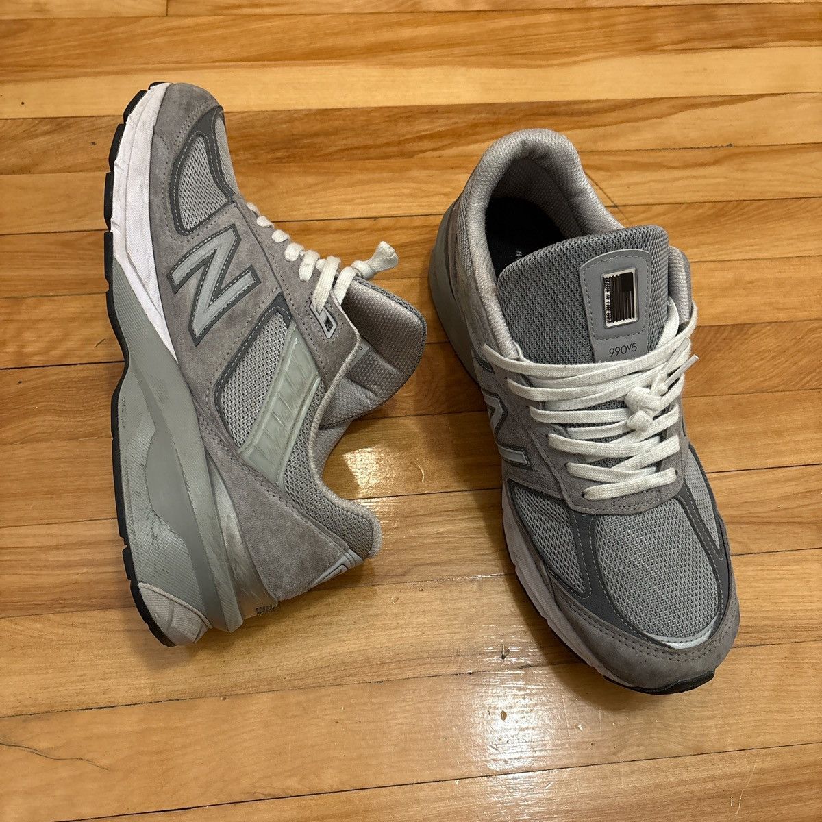 New Balance New Balance 990v5 Grey Size US 12 / EU 45 - 1 Thumbnail