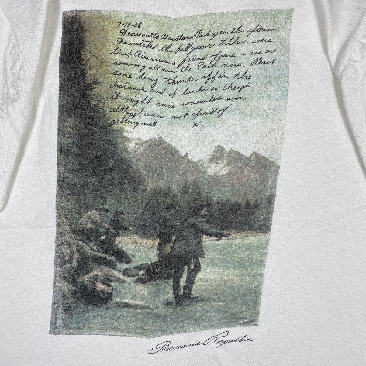 Banana Republic Vintage 90’s BANANA REPUBLIC Safari & Travel Graphic Tee Size US M / EU 48-50 / 2 - 3 Thumbnail