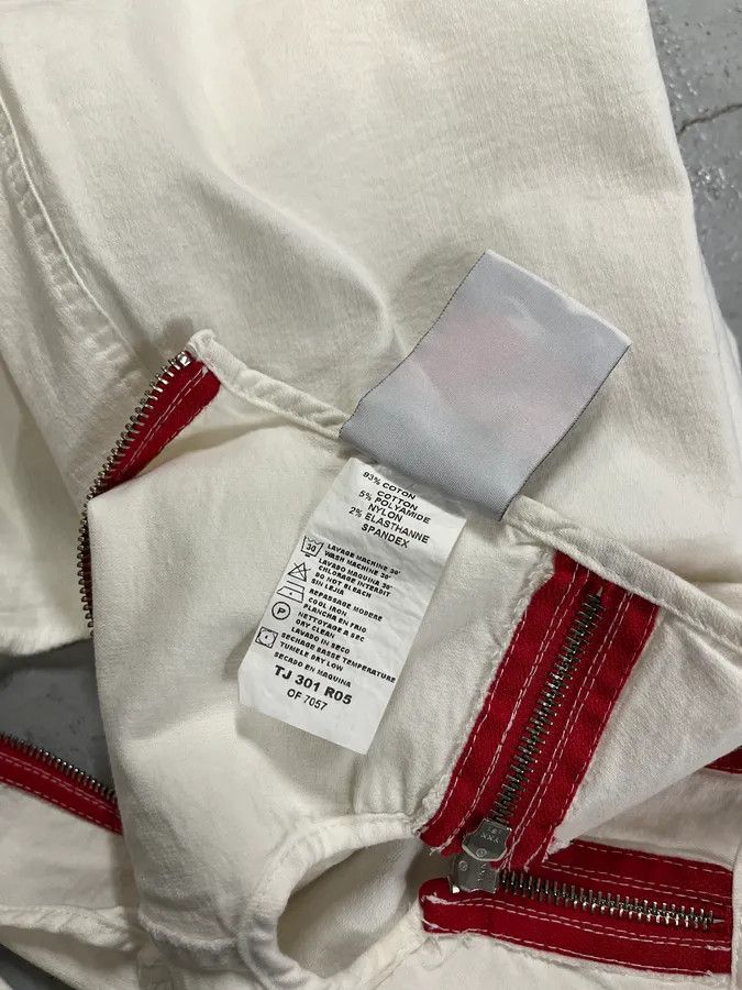 Vintage 2000s Plein Sud Red Zip White Dress Size XS / US 0-2 / IT 36-38 - 11 Thumbnail