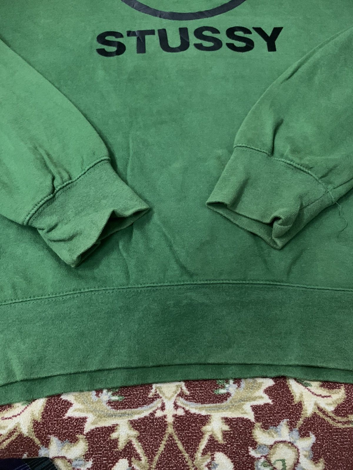Stussy VINTAGE STUSSY BIG LOGO SWEATSHIRT RARE GREEN COLOUR Size US XL / EU 56 / 4 - 10 Thumbnail