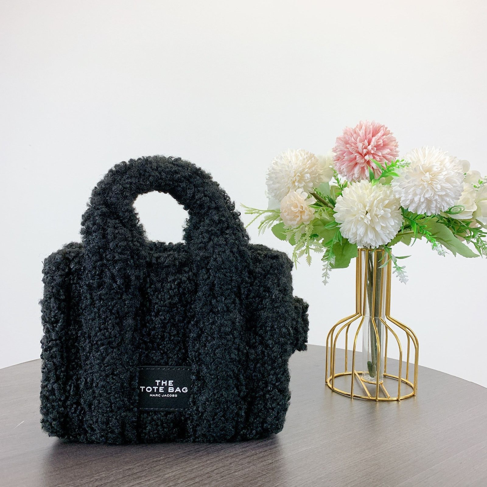 Marc Jacobs Marc Jacobs HO11M12FA22 Cotton Mini Teddy Tote Bag BLACK Size ONE SIZE - 2 Thumbnail