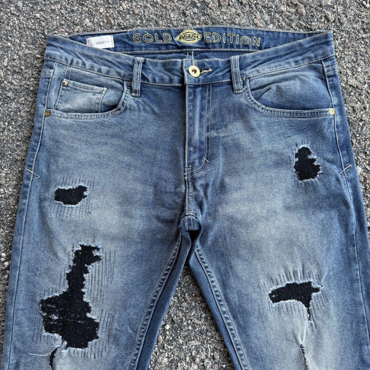 Dickies Vintage dickies goldedition skinny denim jean pants Size US 34 / EU 50 - 2 Thumbnail