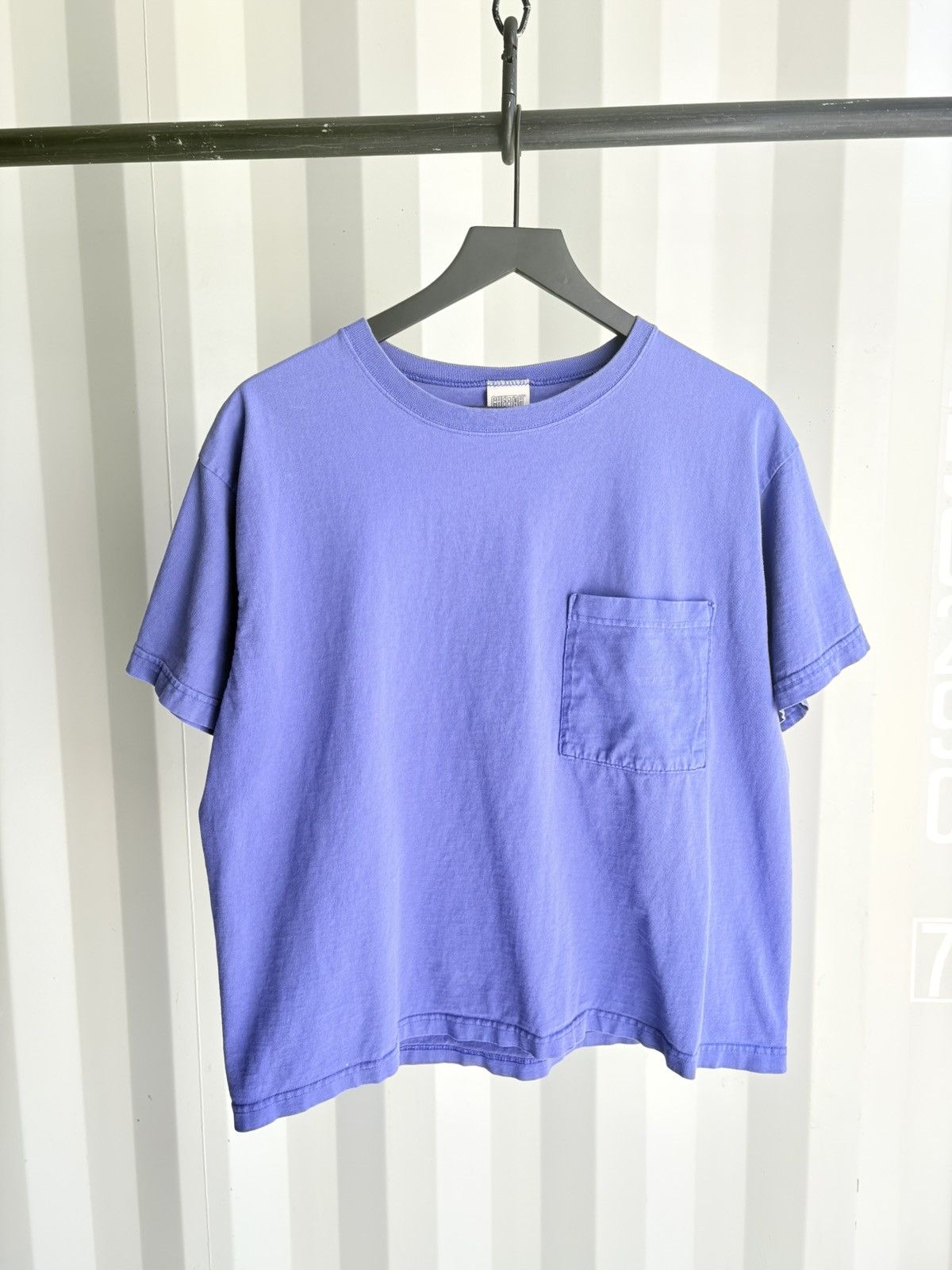 Vintage Thrashed Sun Faded Pocket Shirt Distressed Band Erd boxy fit Size US L / EU 52-54 / 3 - 1 Thumbnail