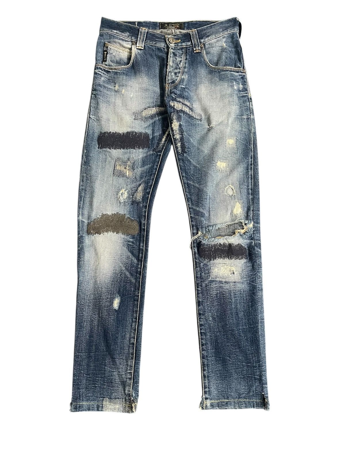 Armani Armani Jeans Distressed Denim Size US 29 - 1 Thumbnail