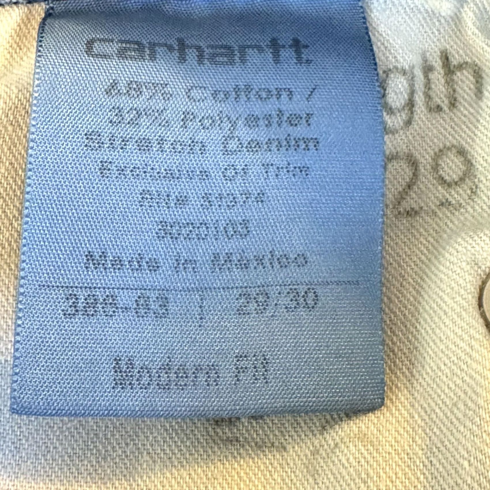 Carhartt VINTAGE Carhartt Jeans Mens 32x28 Blue Straight Leg Stretch Denim Workwear Zip Fly Size US 32 / EU 48 - 7 Thumbnail