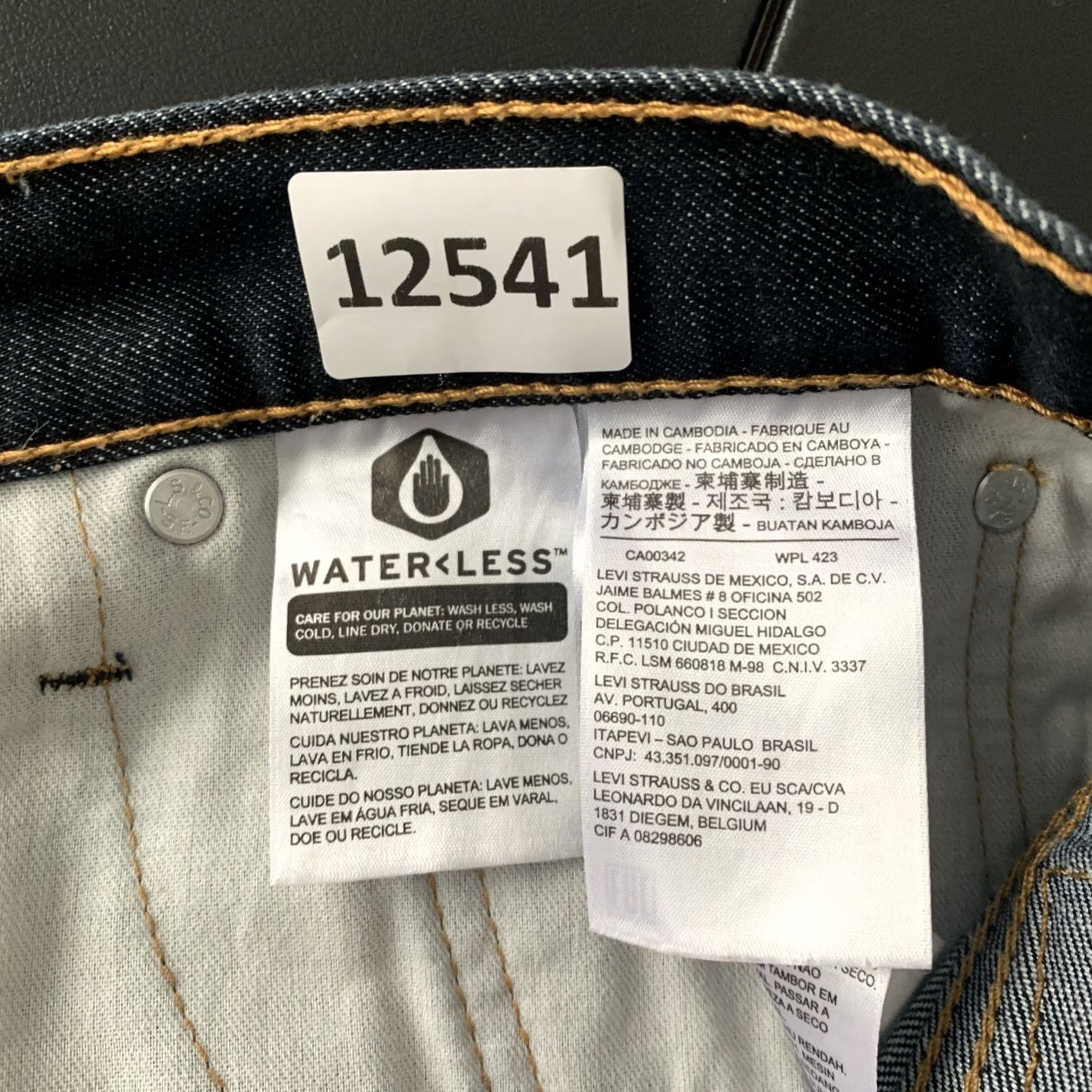 Levi's Levi’s 513 Mens Slim Straight Leg Jeans Dark Wash 36x30 EUC-12541 Size US 36 / EU 52 - 6 Thumbnail