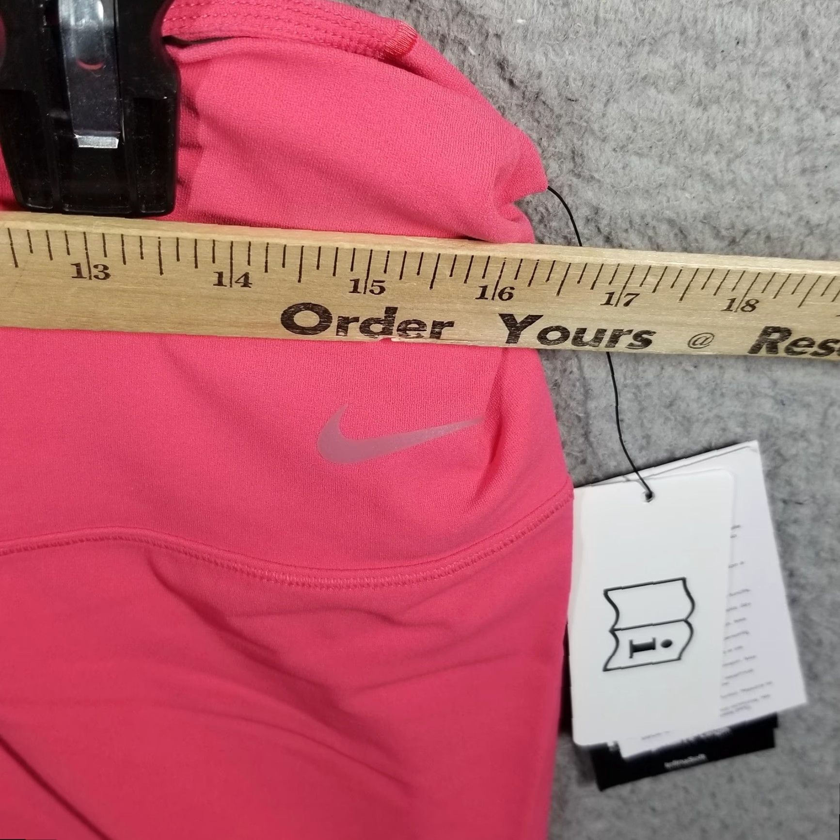 Nike Nike Women’s XL Pink High-Waisted 8" Biker Shorts Activewear Gym Running Training Size 40" / US 18 - 5 Thumbnail