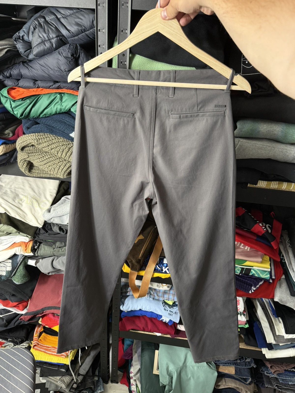 Norse Projects Norse Projects Technical Trousers Dark Grey Slim Fit Pants Size US 28 / EU 44 - 8 Thumbnail