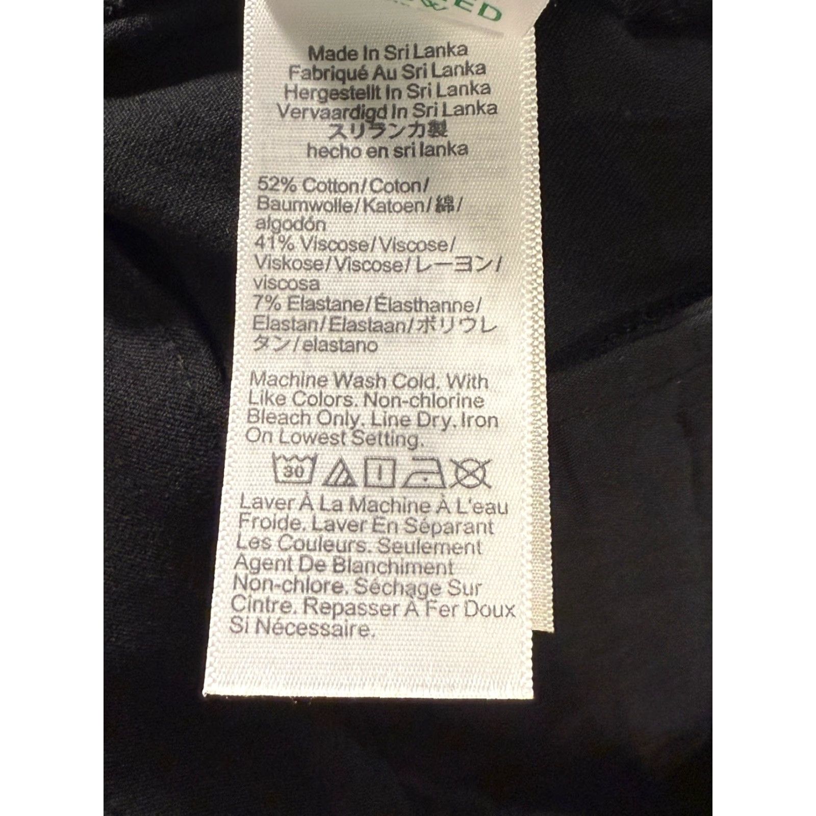J.Crew VINTAGE J.Crew Women’s Dress Pants Straight Leg Size 12 Black Business Casual Formal Workwear 28in Size 34" / US 12 / IT 48 - 6 Thumbnail
