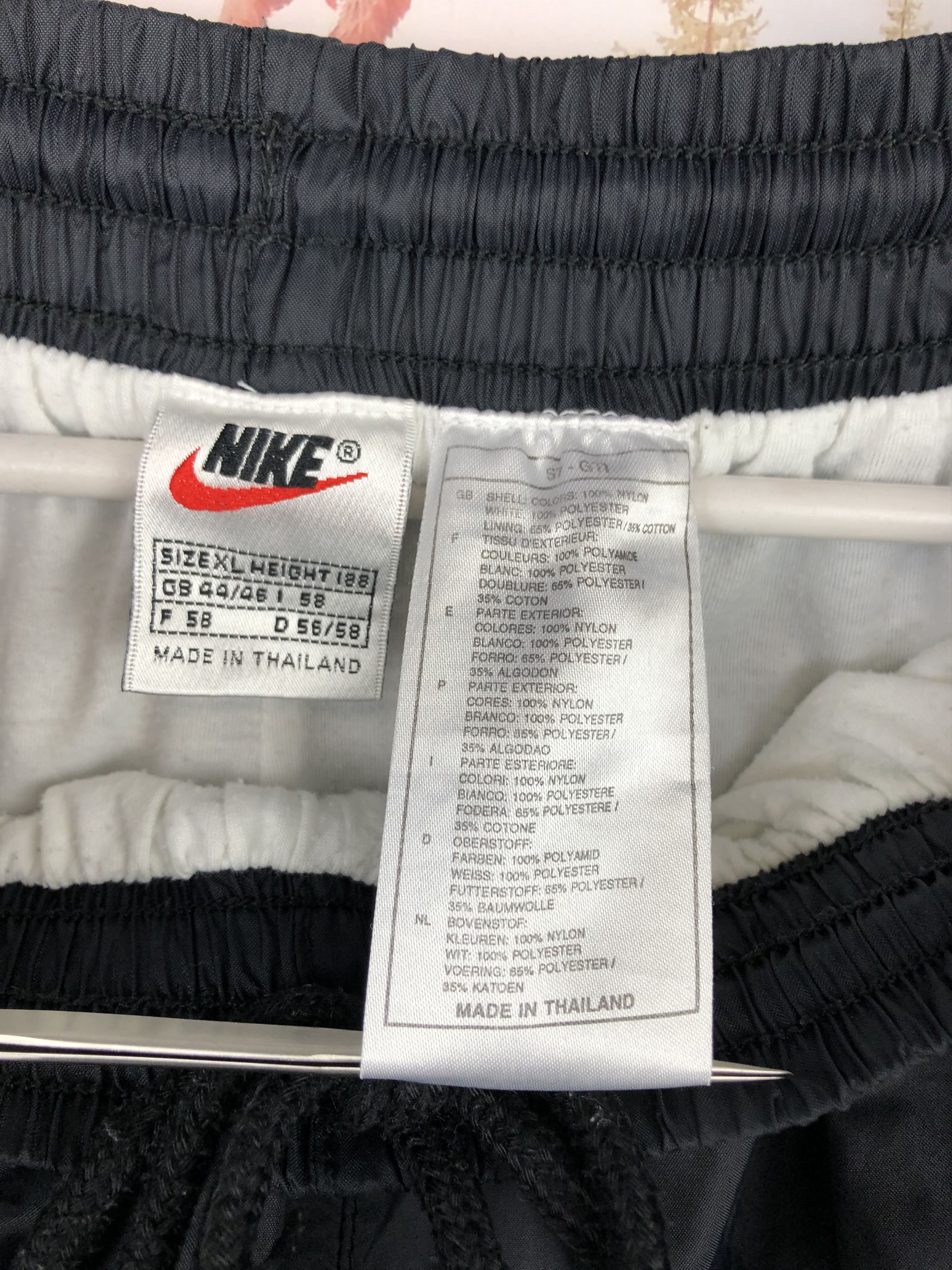 Nike Vintage 90's Nike Nylon Black Pants Track Sweatpants Size XL Size US 38 / EU 54 - 5 Thumbnail