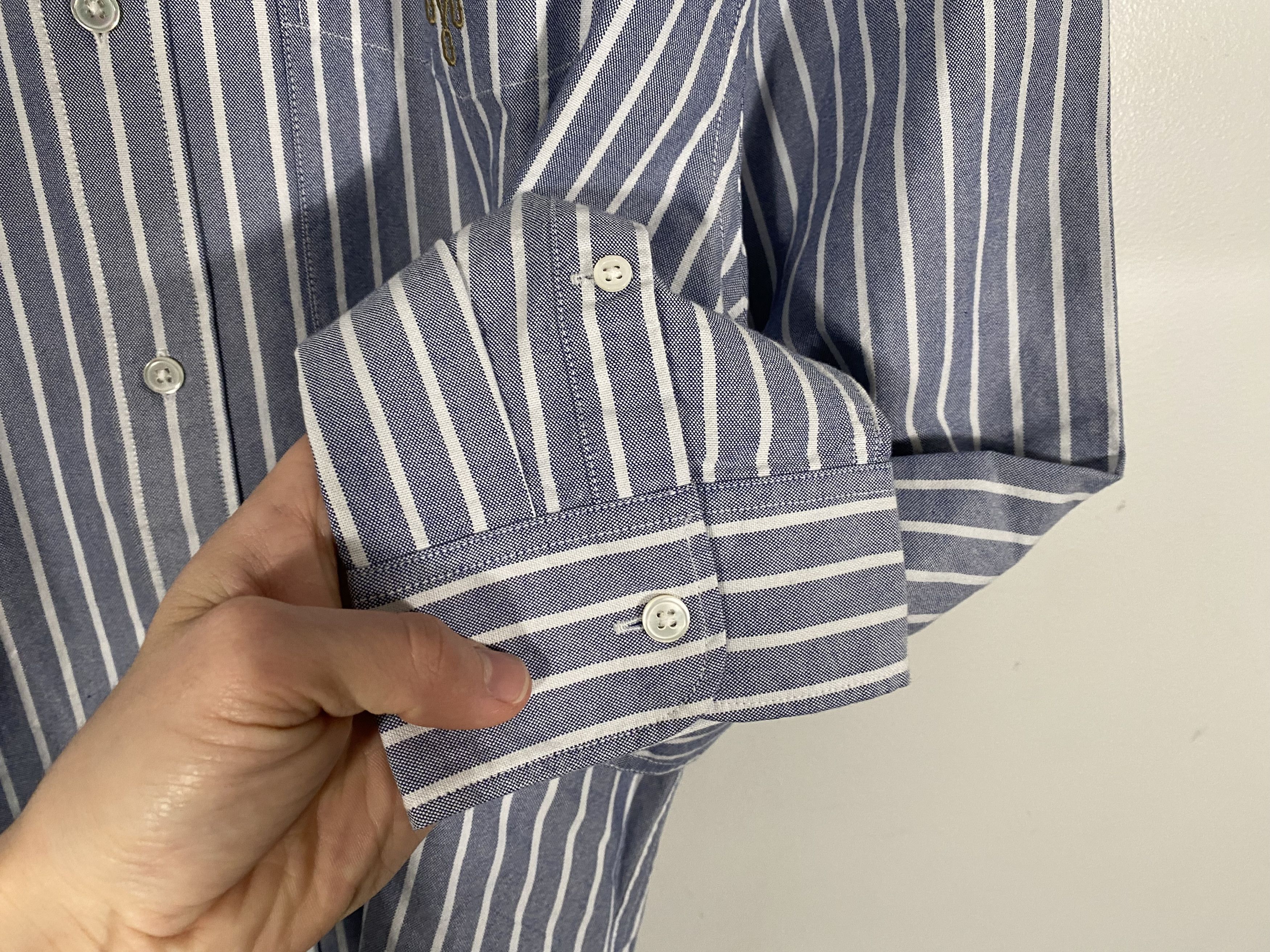 October's Very Own NWT Octobers Very Own Vertical Stripe LS Woven Shirt Size US XXL / EU 58 / 5 - 8 Thumbnail