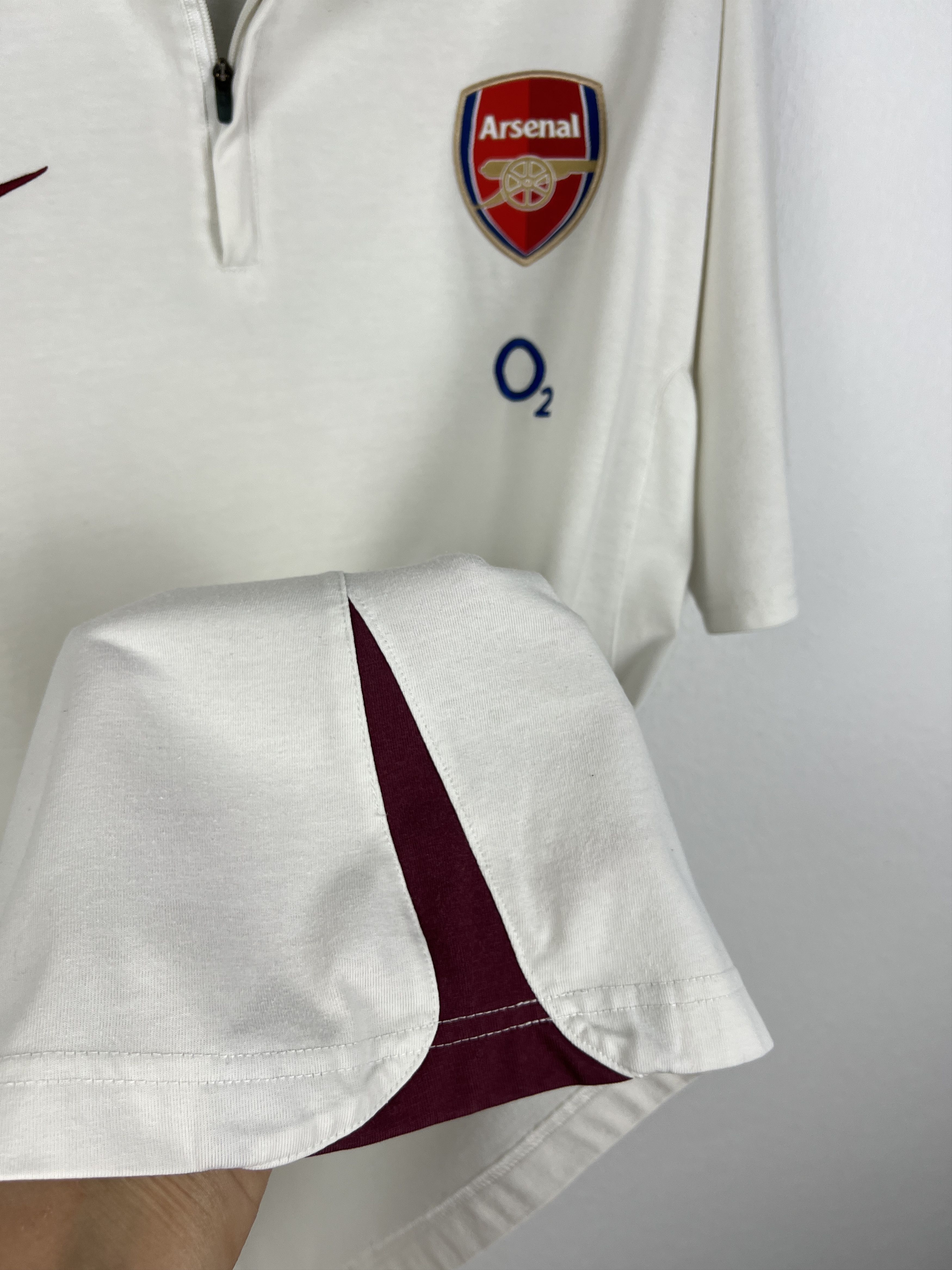 Nike Vintage Arsenal Football Shirt Polo Soccer Jersey Gunners Size US XL / EU 56 / 4 - 6 Thumbnail