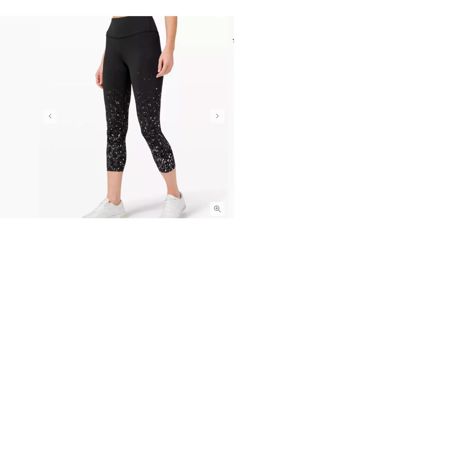 Lululemon Lululemon Leggings XS Black Metallic Speed Wunder Crop 23" Cropped Geometric Activewear Women Size 26" / US 2 / IT 38 - 9 Thumbnail