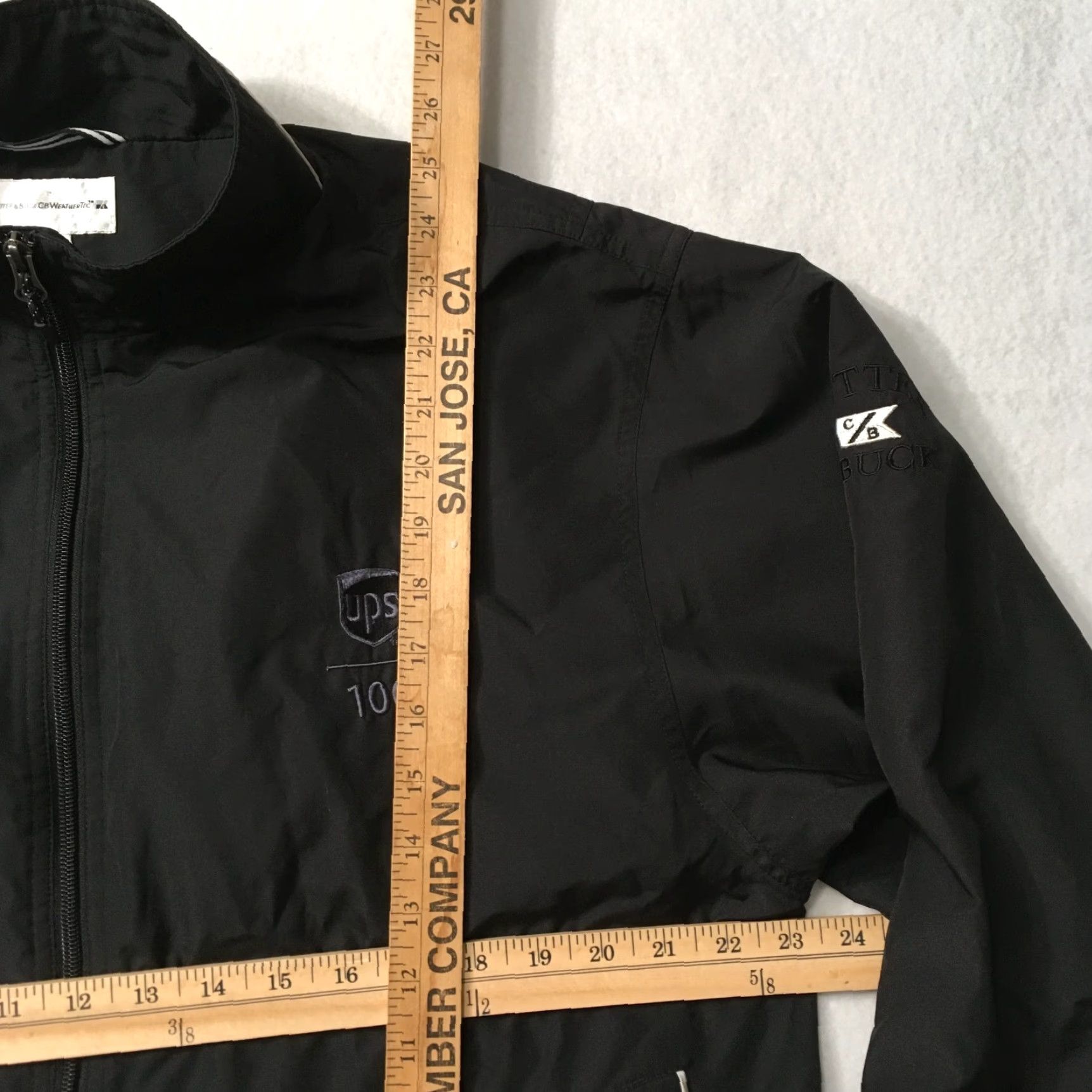 Cutter & Buck Cutter & Buck WeatherTec black Large Zip Jacket Pockets Windbreaker Vintage Style Logo Outdoor Men Jacket Size US L / EU 52-54 / 3 - 5 Thumbnail