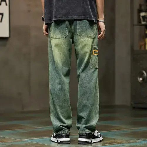 Japanese Brand × Vintage Wide Leg Jeans Men Baggy Pants Size US 35 - 4 Thumbnail
