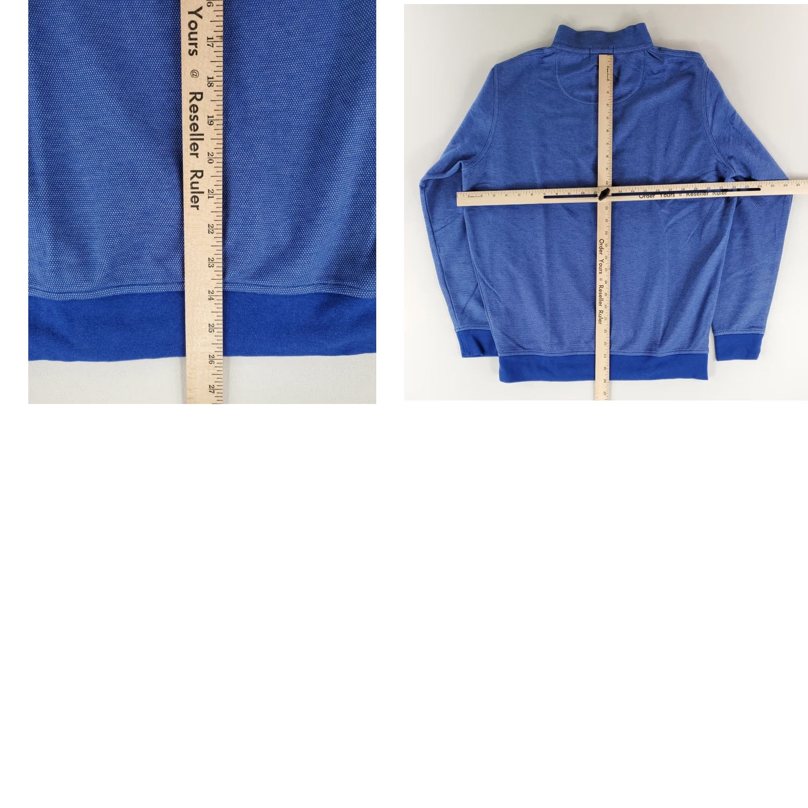 Peter Millar Peter Millar Crown Comfort 1/4 Zip Long Sleeve Blue Mens M Size US M / EU 48-50 / 2 - 8 Thumbnail