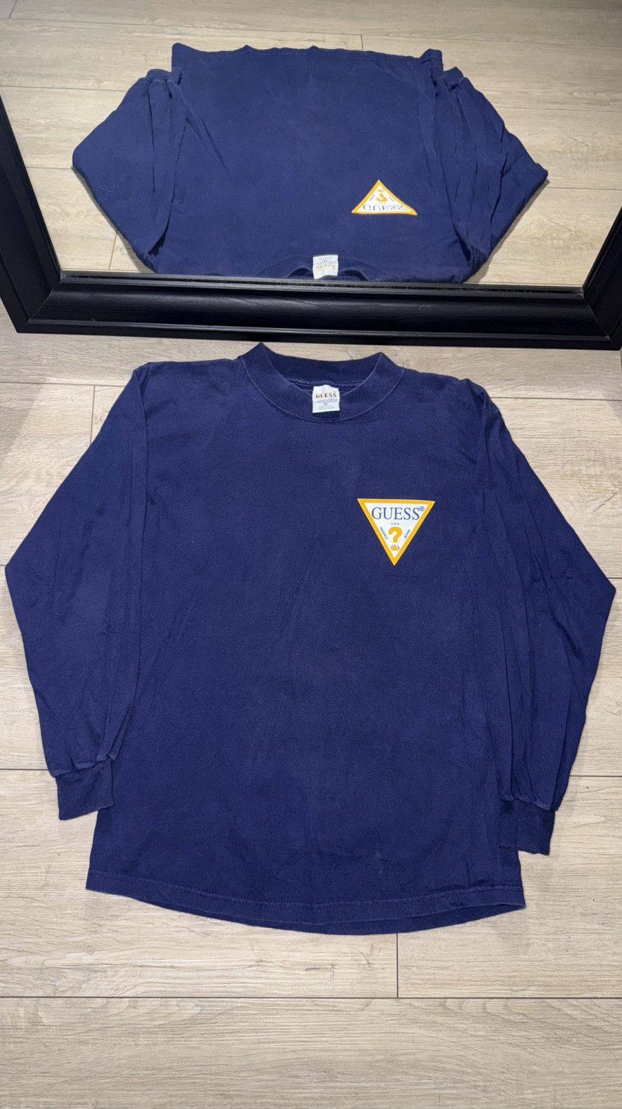 Guess Vintage / Y2K New 1990s Guess Big Question Mark LogoSpellOut Size US M / EU 48-50 / 2 - 2 Thumbnail