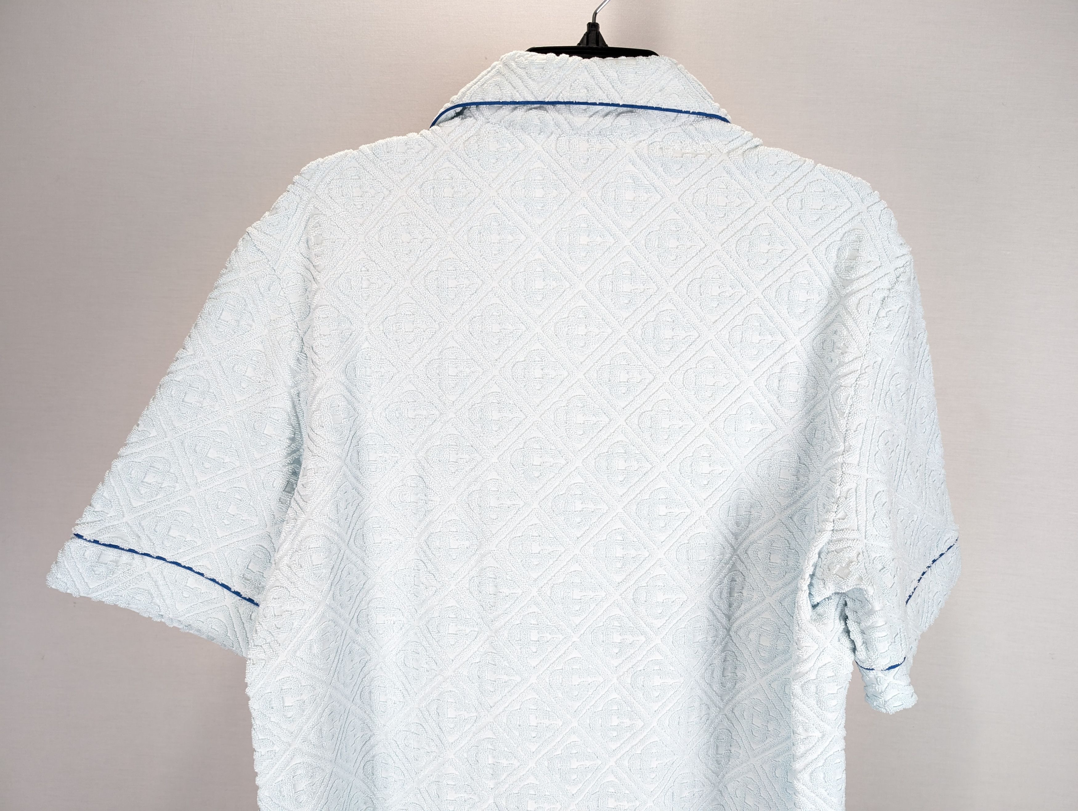 Casablanca o1rshd1 DUP / Towelling Monogram Collar Shirt in Light Blue Size US S / EU 44-46 / 1 - 10 Thumbnail