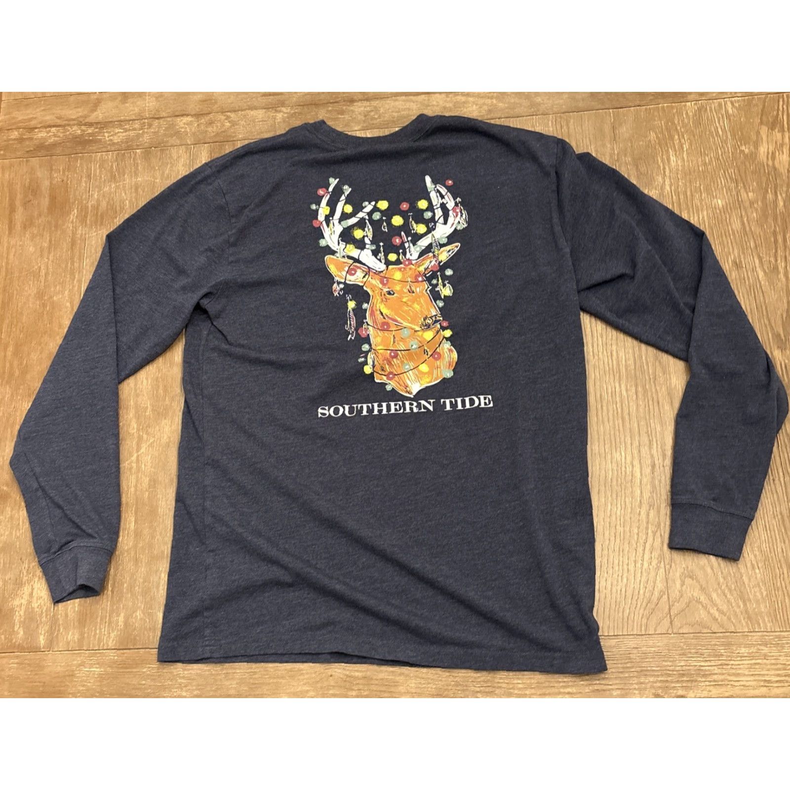 Southern Tide Southern Tide long sleeve Gray Deer Buck Christmas shirt Size S Size US S / EU 44-46 / 1 - 7 Thumbnail