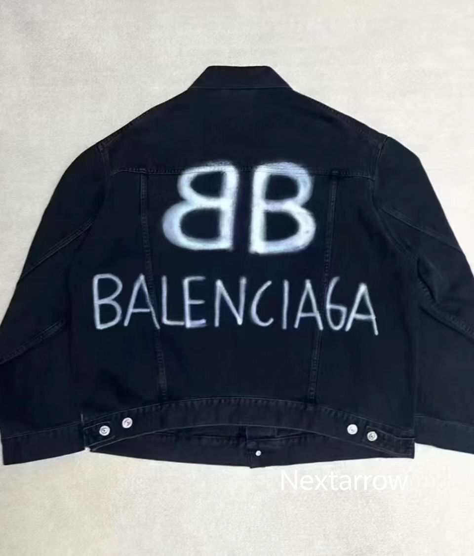 Balenciaga Balenciaga 22ss Painted Graffiti Double B Lum 2412-Nextarrow Size US XS / EU 42 / 0 - 2 Thumbnail