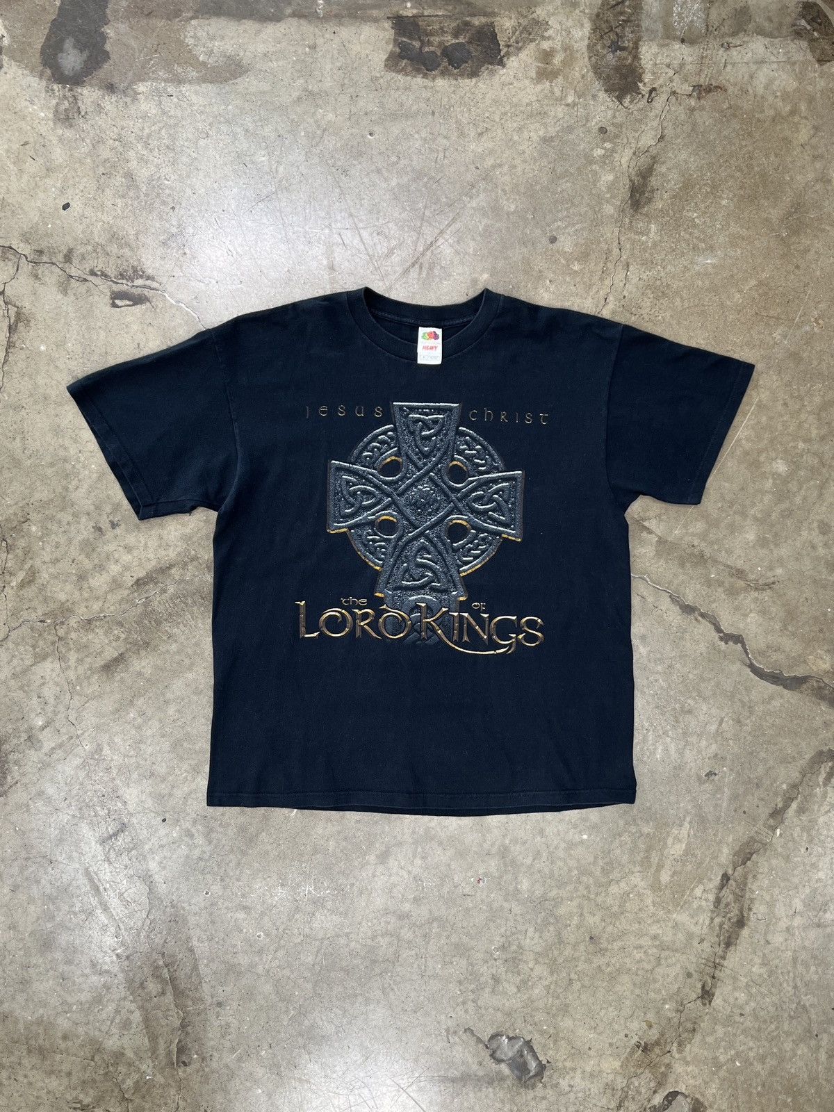 Vintage Vintage Jesus Christ Lord of Kings Religious Bible Tee XL Size US XL / EU 56 / 4 - 2 Thumbnail