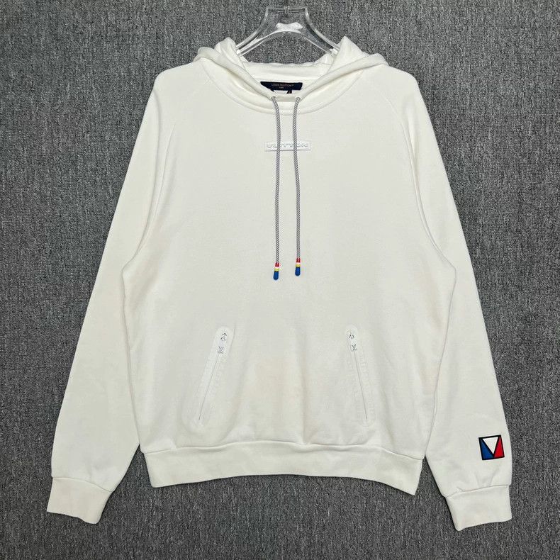 Louis Vuitton LV FW24 Hooded Drawstring Sweatshirt - dmc Size US XL / EU 56 / 4 - 1 Thumbnail