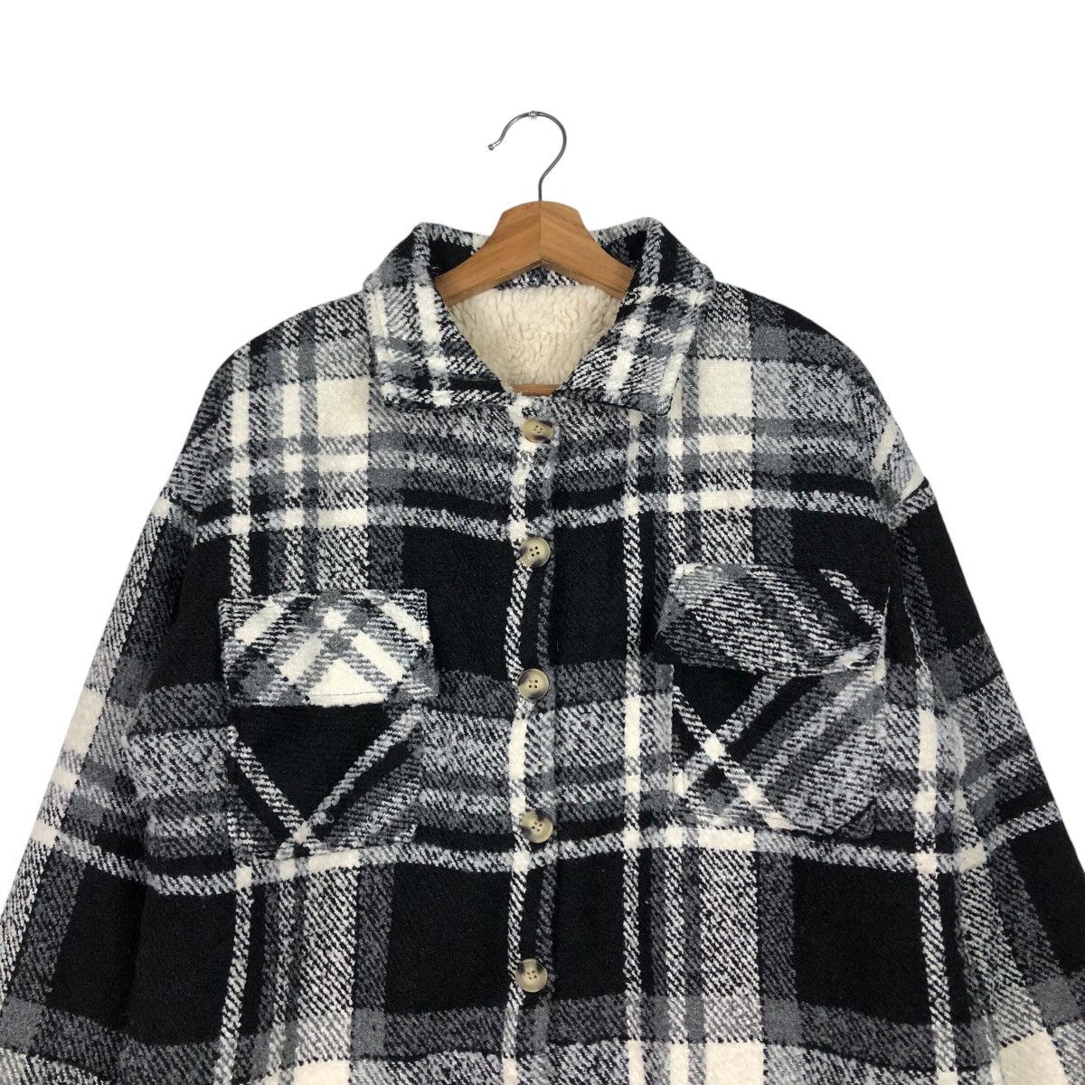 Flannel 📌Vintage Flannel Jacket Blanket Sherpa Private Pause Tartan Size US M / EU 48-50 / 2 - 4 Thumbnail