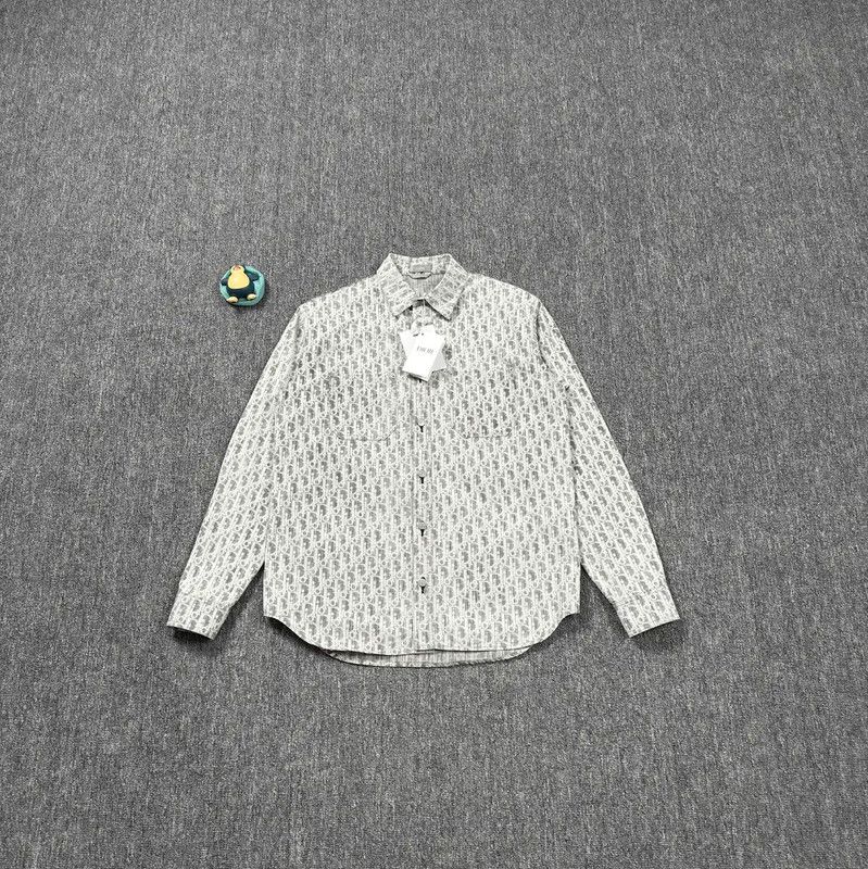 Dior Dior Men's Cotton Shirt in White 0089 Size US S / EU 44-46 / 1 - 1 Thumbnail