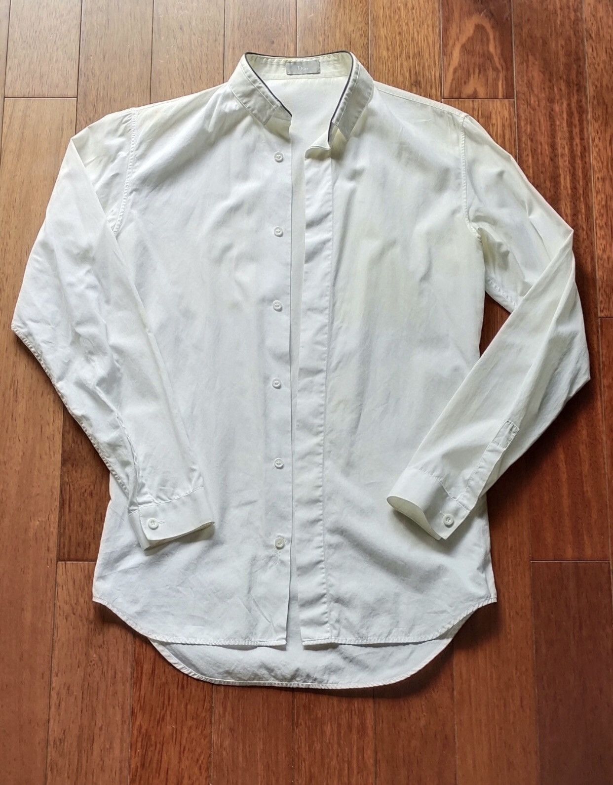 Dior Dior White long sleeved shirt - DMC Size US S / EU 44-46 / 1 - 1 Thumbnail