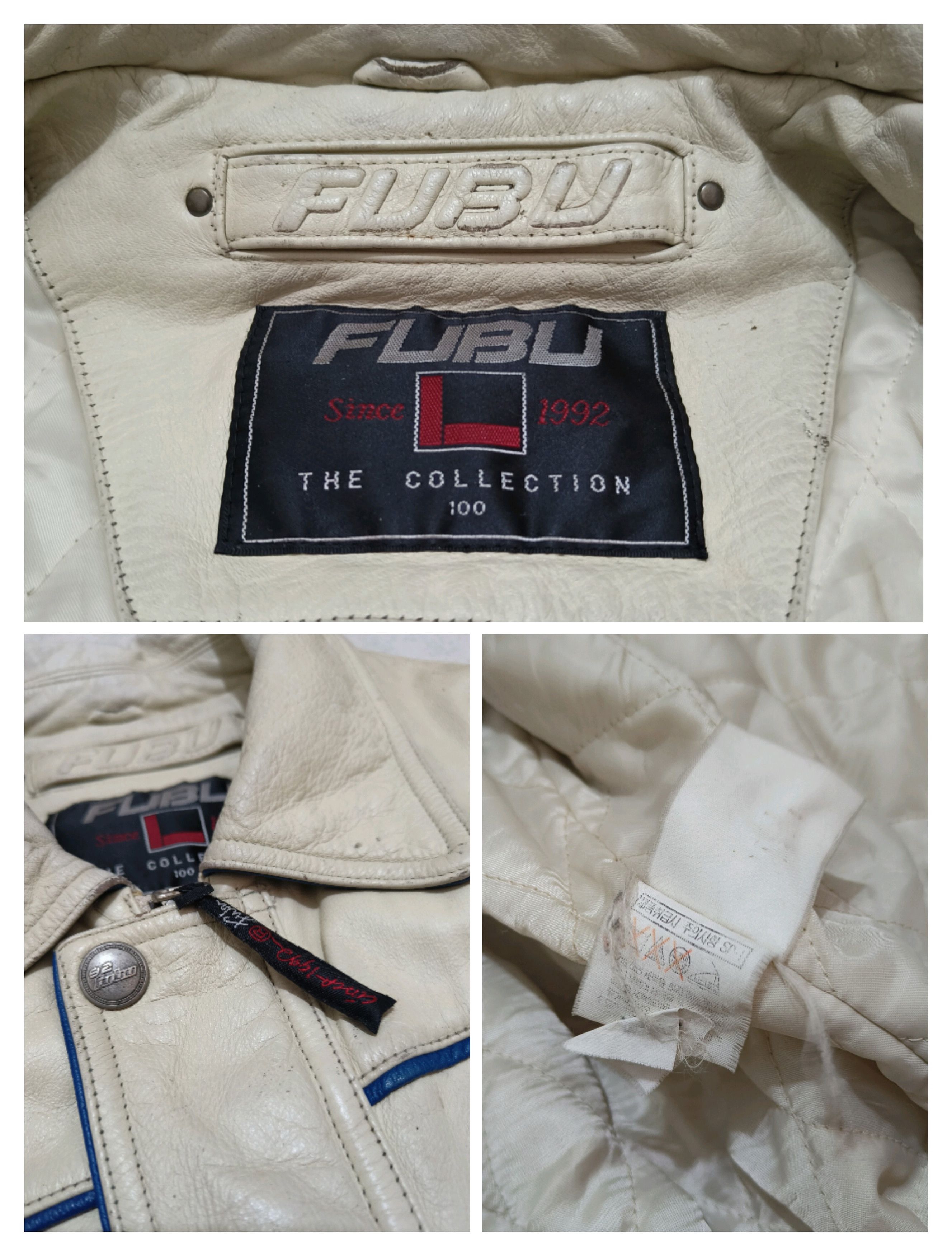 Fubu Vintage 90s Fubu Collection Hiphop Streetwear Leather Jacket Size US XL / EU 56 / 4 - 6 Thumbnail