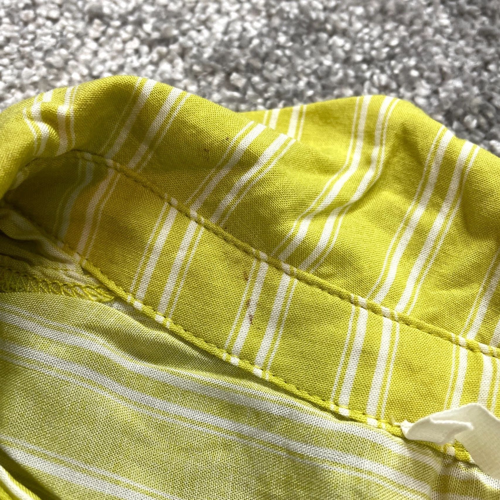 Vintage Lush Button-Up Shirt Womens XS Yellow Striped Long Sleeve Rayon Sturdiness Top Size XS / US 0-2 / IT 36-38 - 7 Thumbnail