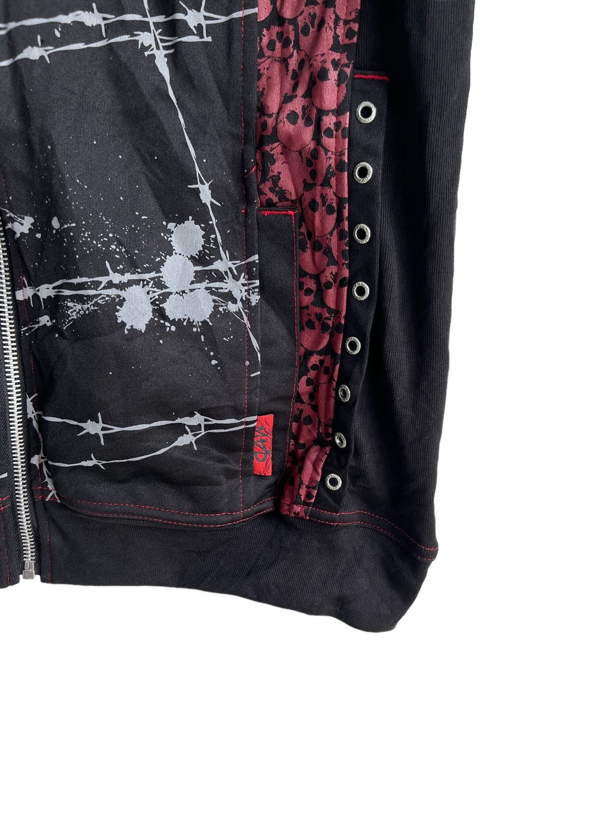 Sex Pot ReVeNGe 1990s Mad Punk 🇯🇵 "Fuck You" Poem Skulls Anarchy Sweater Size US M / EU 48-50 / 2 - 6 Thumbnail