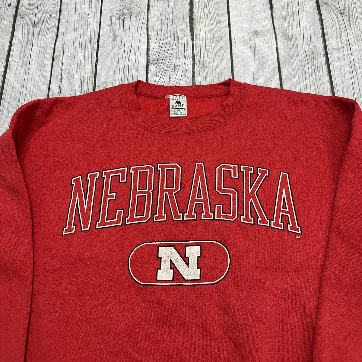NCAA × Vintage Vintage Nebraska Cornhuskers sweatshirt Size US XL / EU 56 / 4 - 3 Thumbnail
