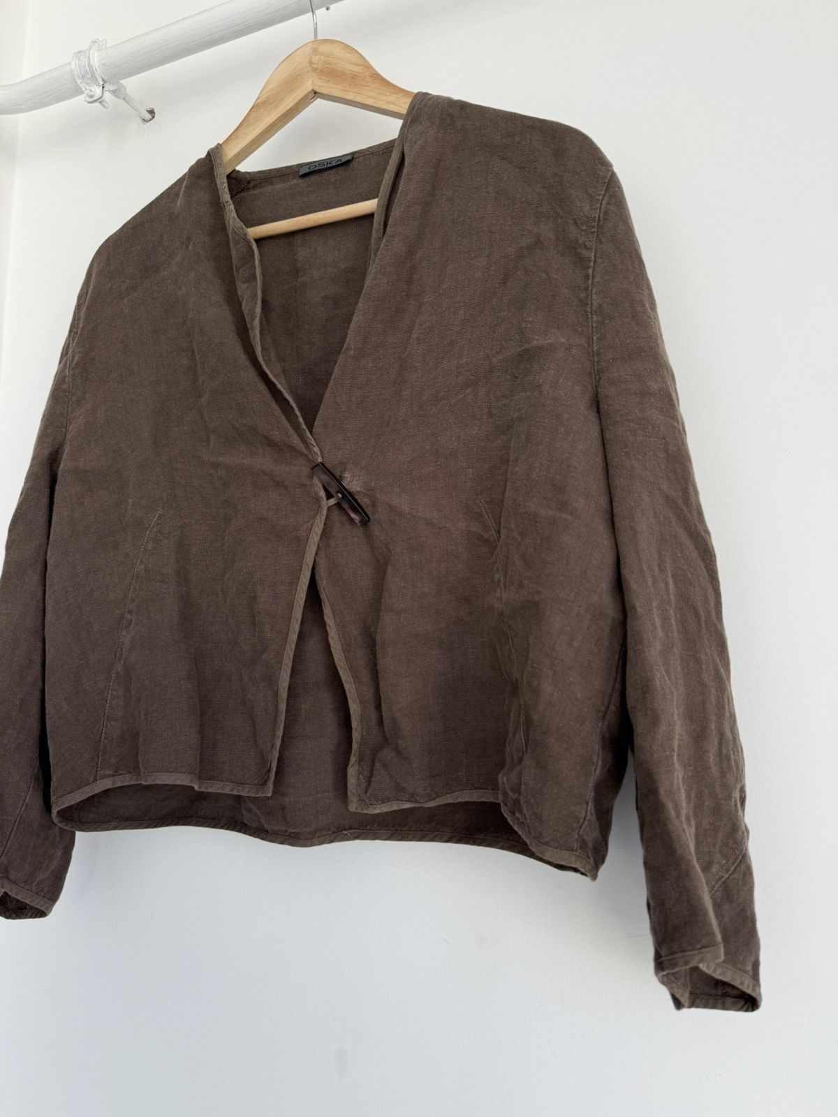 Designer × OSKA Oska Linen Avant Garde Blazer Jacket Size 3 Size M / US 6-8 / IT 42-44 - 2 Thumbnail