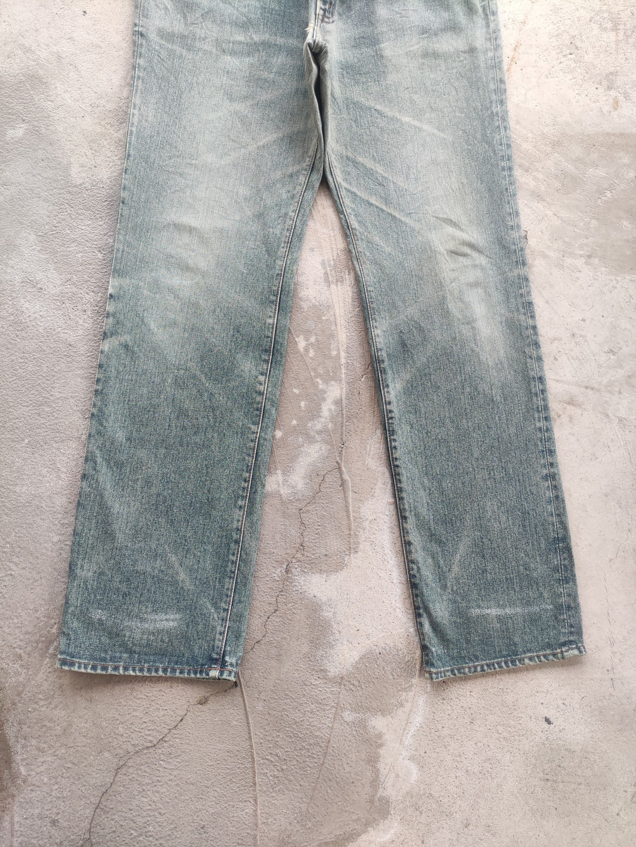 Big John Vintage Big John Japan Jean Distressed Faded Denim Size US 35 - 4 Thumbnail