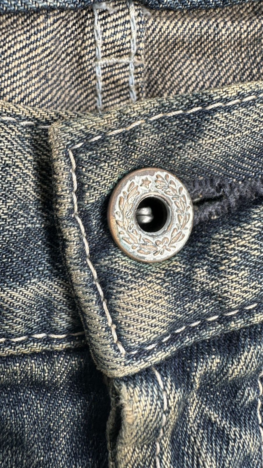 Boycott VINTAGE BOYCOTT WELL WORN FLARED DENIM PANT Size US 32 / EU 48 - 4 Thumbnail