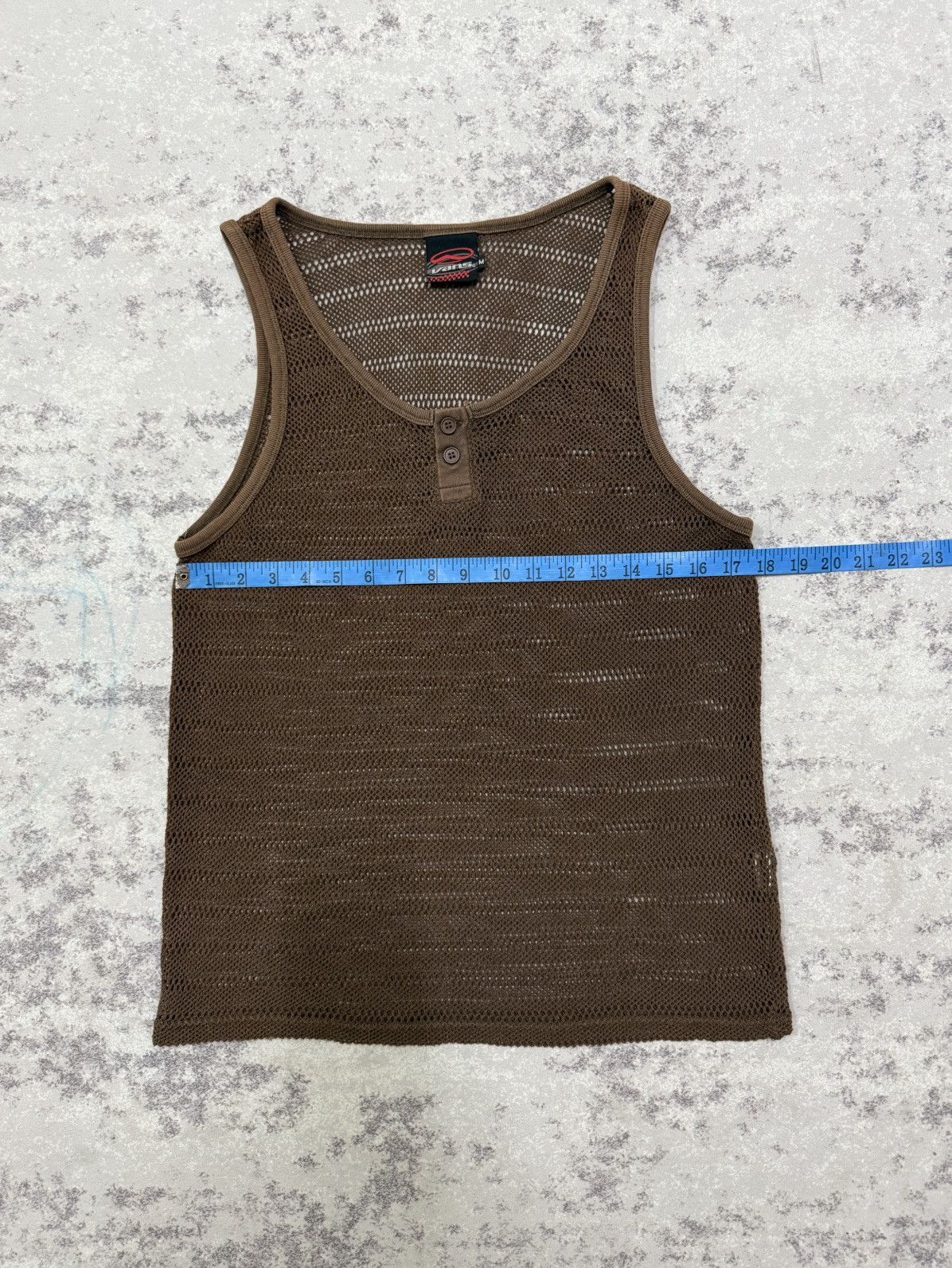 Vans VINTAGE Y2K VANS KNIT SINGLET TANK TOP SLEEVELESS Size US S / EU 44-46 / 1 - 13 Thumbnail