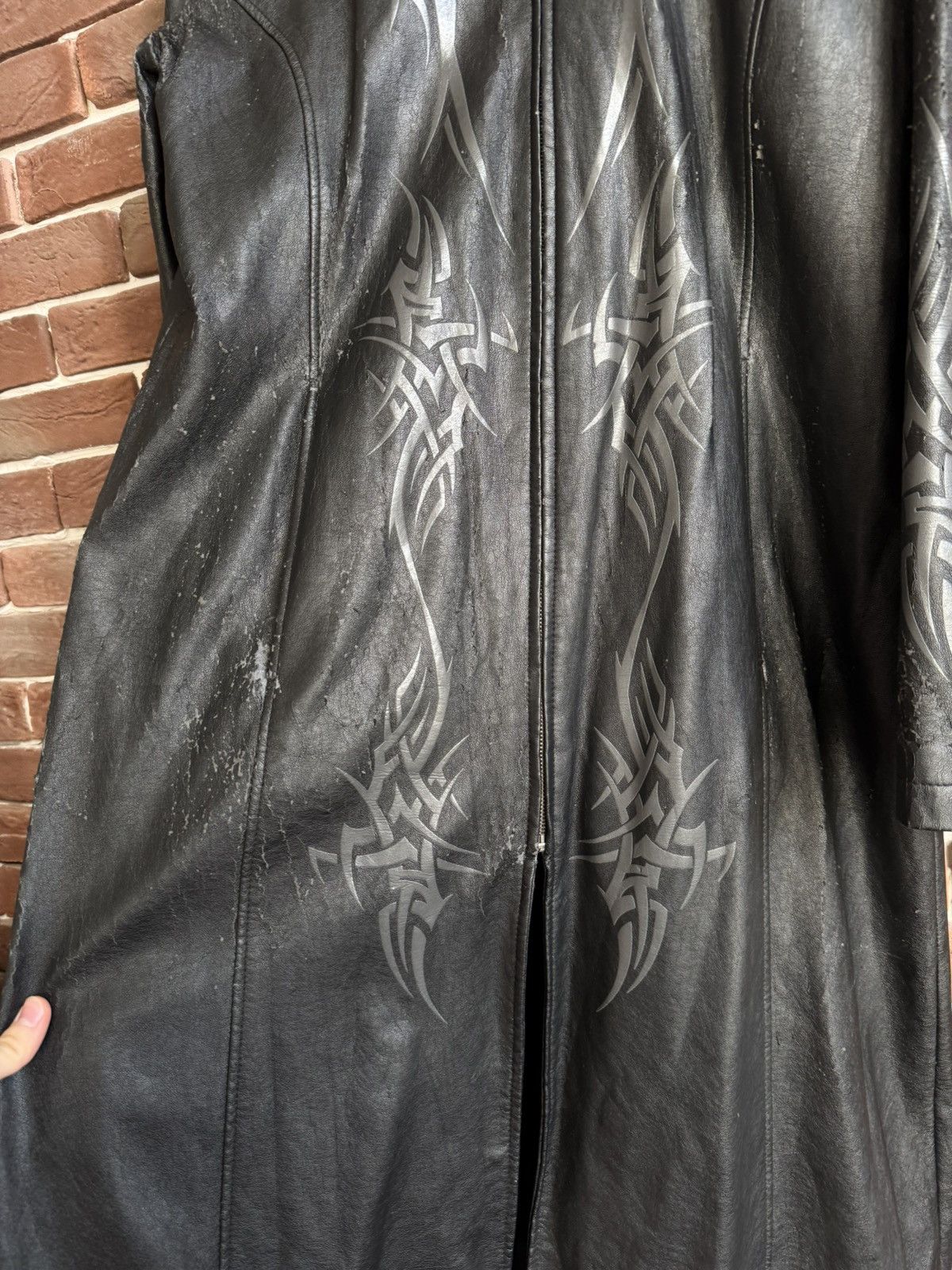 Vintage Vintage Faux Leather Tribal Rave Coat Jacket Rock Punk L Size US L / EU 52-54 / 3 - 9 Thumbnail