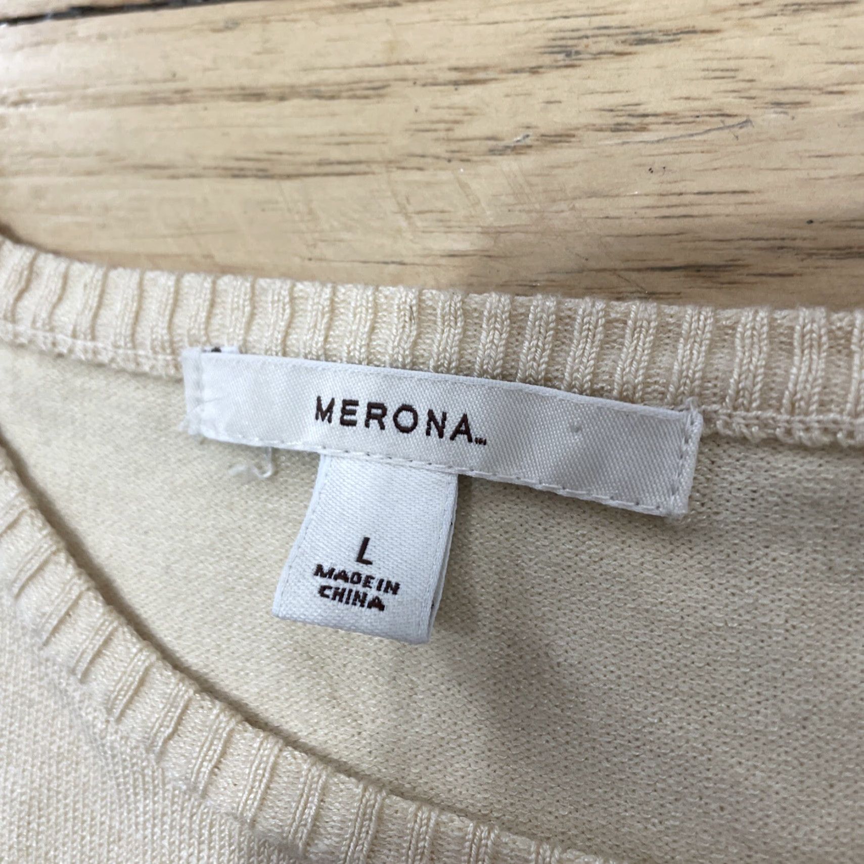 Merona Merona Sweater Vest Women L Yellow Cableknit Preppy Normcore Pullover Academia L Size L / US 10 / IT 46 - 3 Thumbnail
