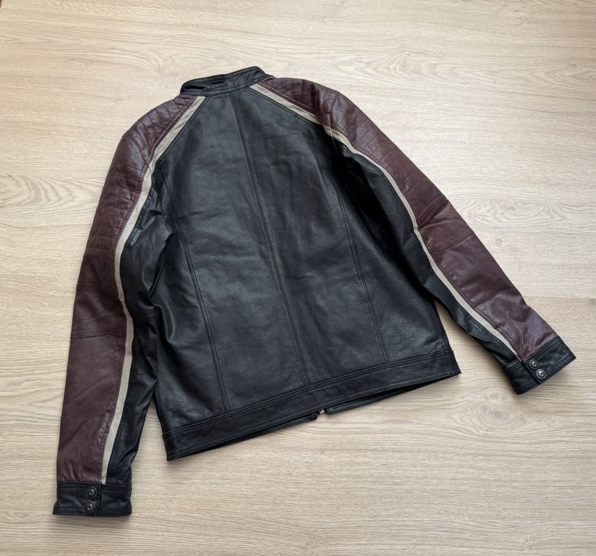 Genuine Leather Vintage Tom Tailor y2k Moto Racing Genuine Leather Jacket Size US S / EU 44-46 / 1 - 4 Thumbnail