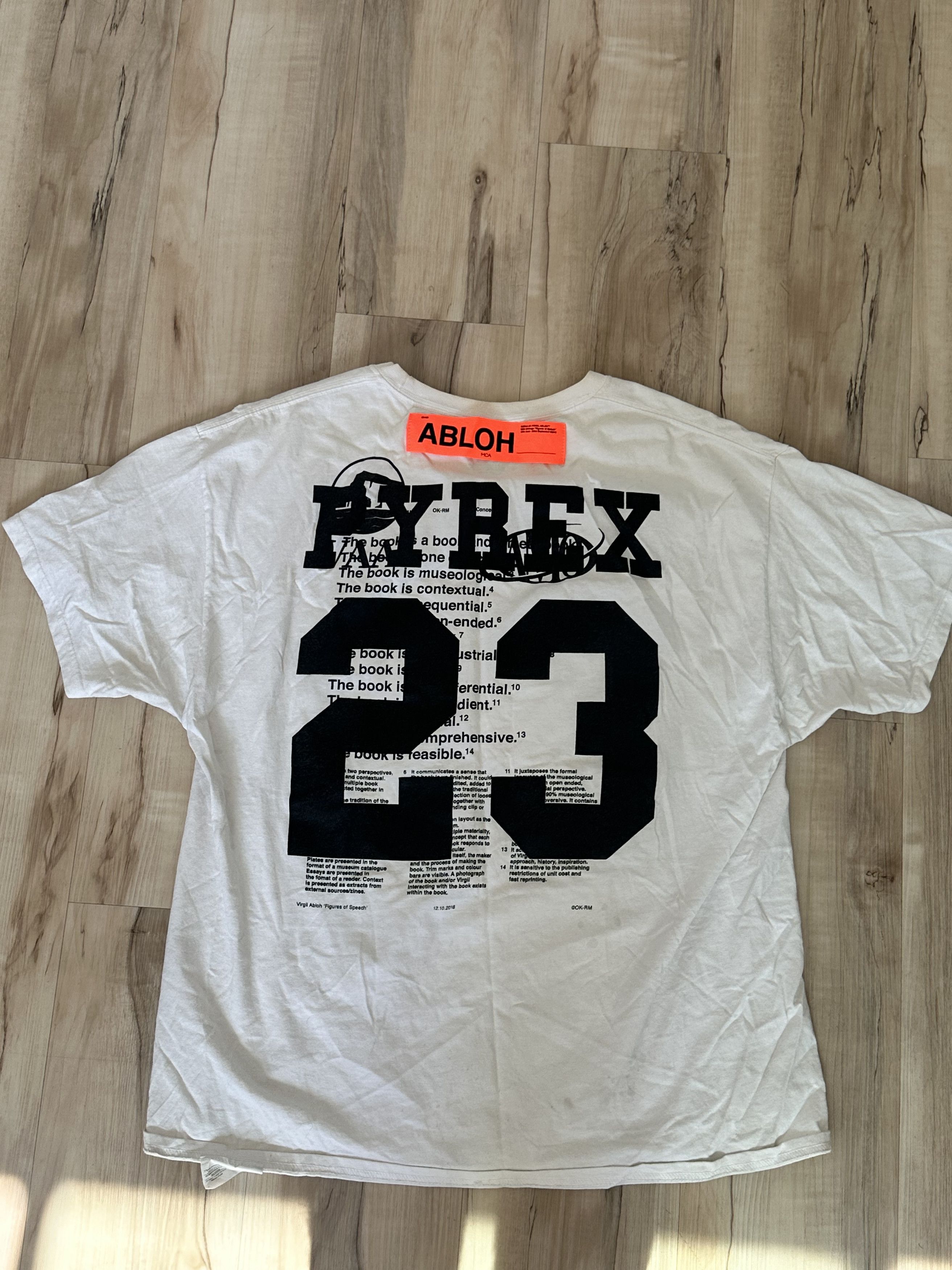 Virgil Abloh Virgil Abloh x MCA Pyrex Caravaggio Tee White XL Size US XL / EU 56 / 4 - 5 Thumbnail