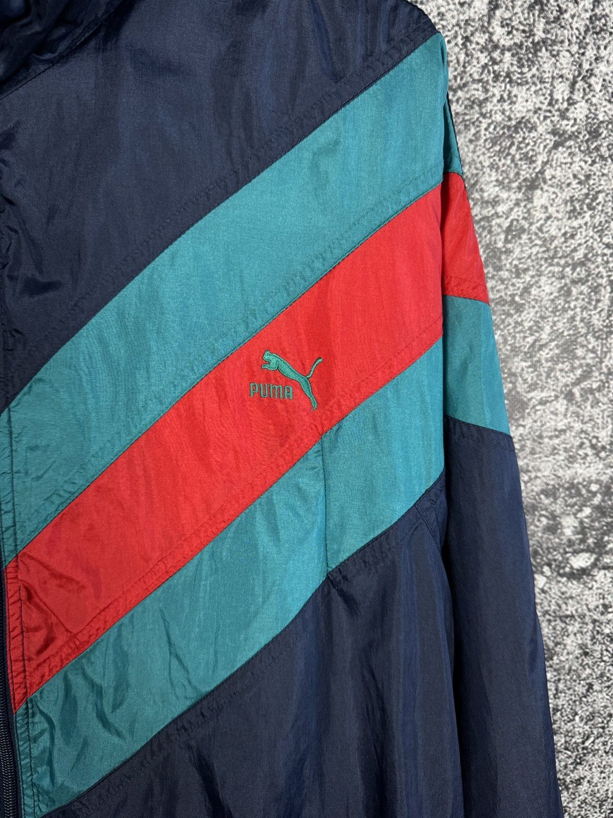 Puma Puma Vintage 90s Track Nylon Jacket Streetwear Retro Size M Size US M / EU 48-50 / 2 - 6 Thumbnail