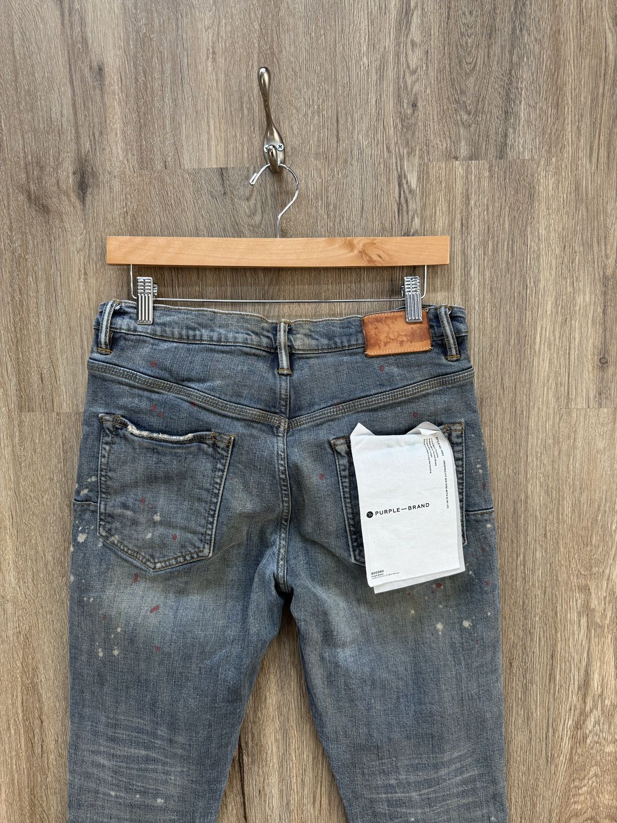 Purple Brand Purple Splatter Jeans Size US 31 - 6 Thumbnail