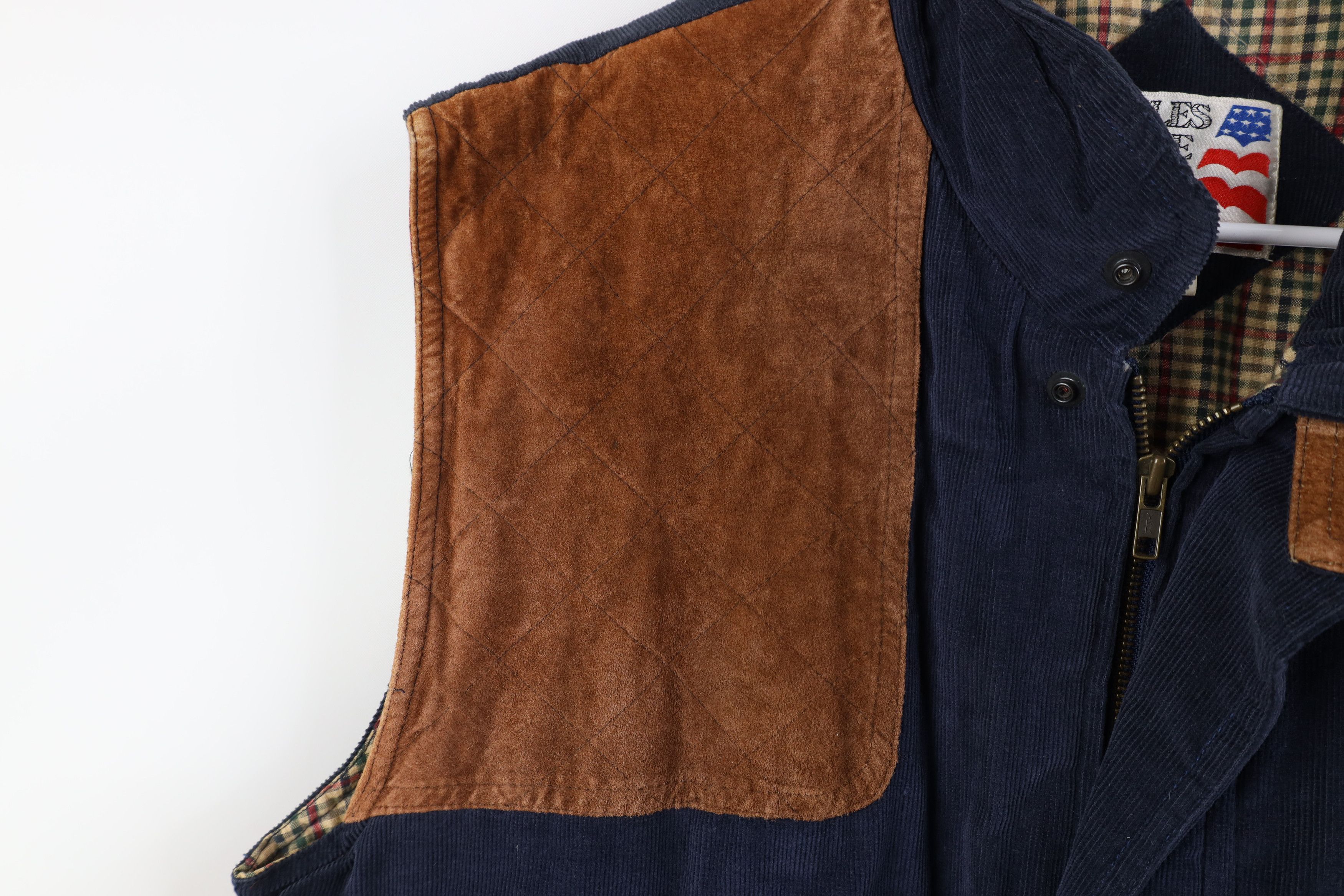 Vintage Vintage 90s Streetwear Lined Corduroy Puffer Vest Jacket Size US L / EU 52-54 / 3 - 4 Thumbnail