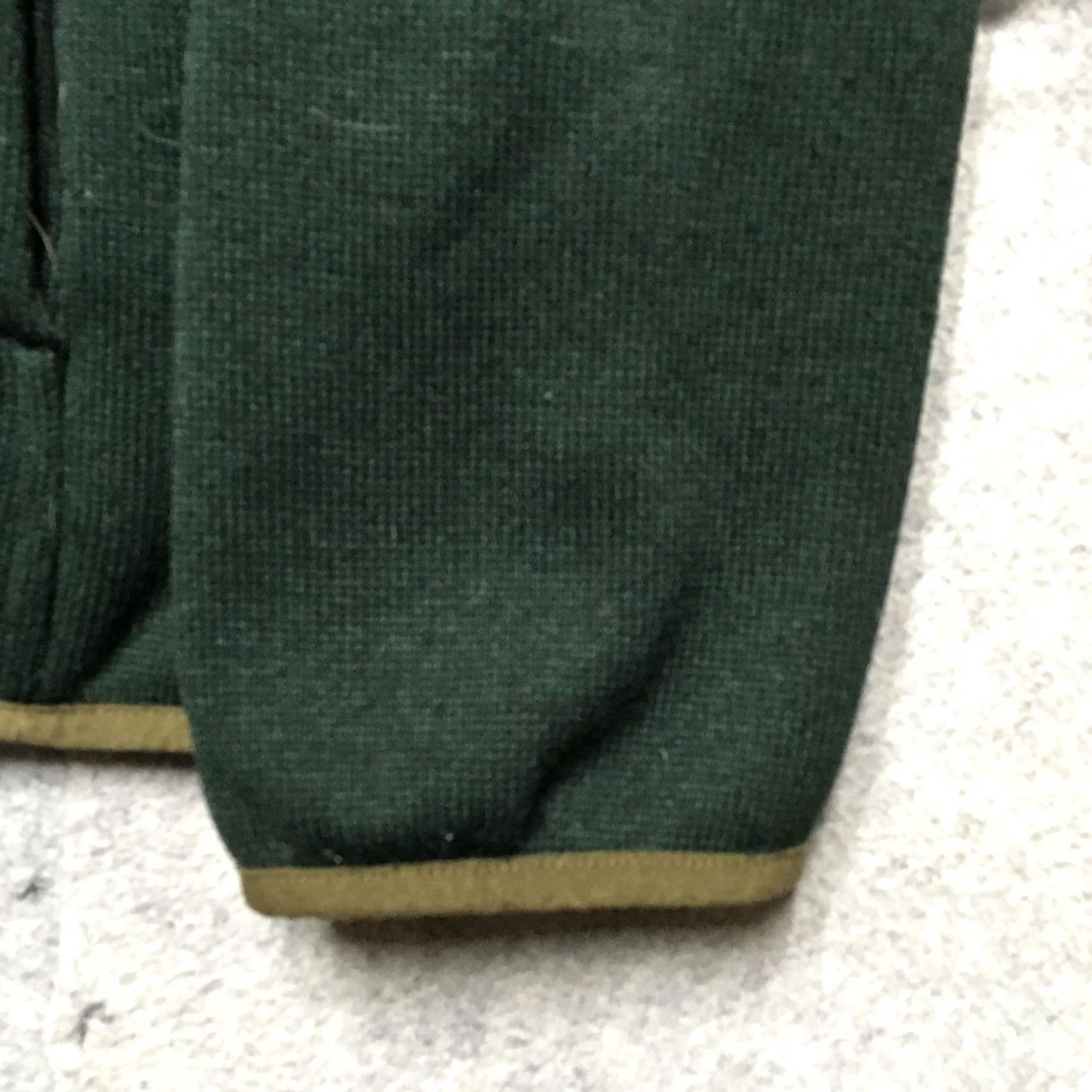 Vintage L.L. Bean Sweatshirt Mens Large Green Snap Fleece Pullover Slightly Fitted Mock Neck Logo Pocket Size US L / EU 52-54 / 3 - 2 Thumbnail