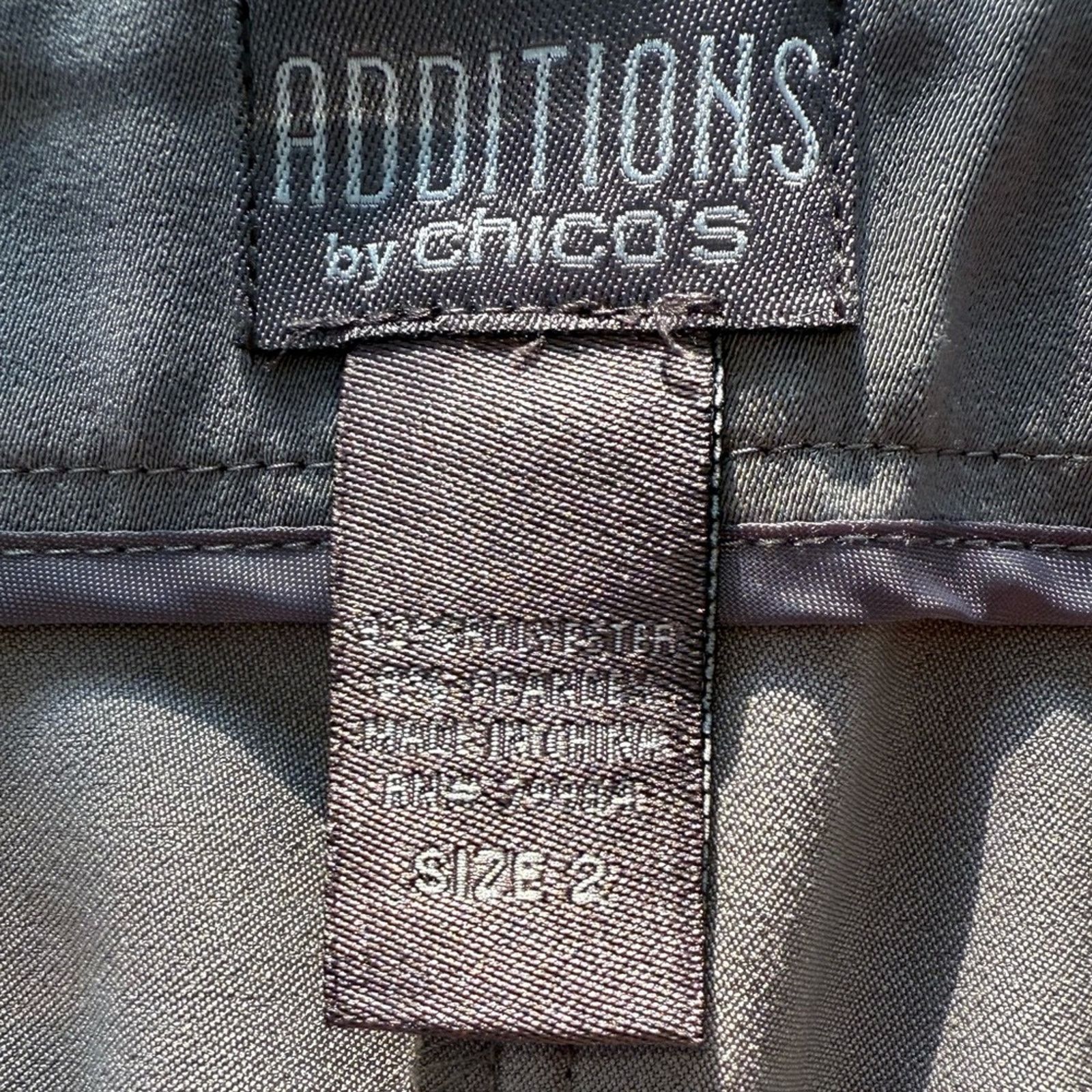 Chicos Additions by Chicos Women's Pants Sz 2 (chico sizing) Large Size 34" / US 12 / IT 48 - 5 Thumbnail