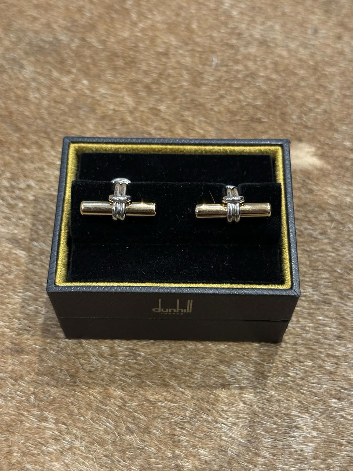 Alfred Dunhill Dunhill 18K Gold + Sterling Silver Cufflinks Size ONE SIZE - 4 Thumbnail
